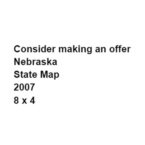 2007 Nebraska NE State Map Official Chimney Rock Omaha Lincoln Bellevue Seward - Picture 2 of 4